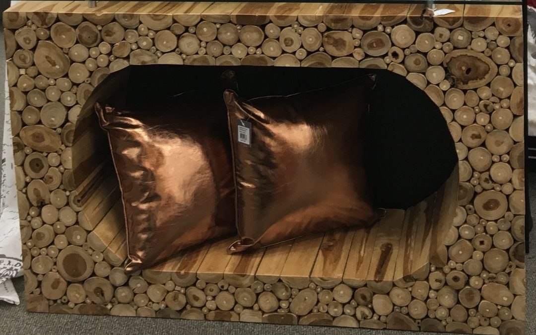 Table console en bois