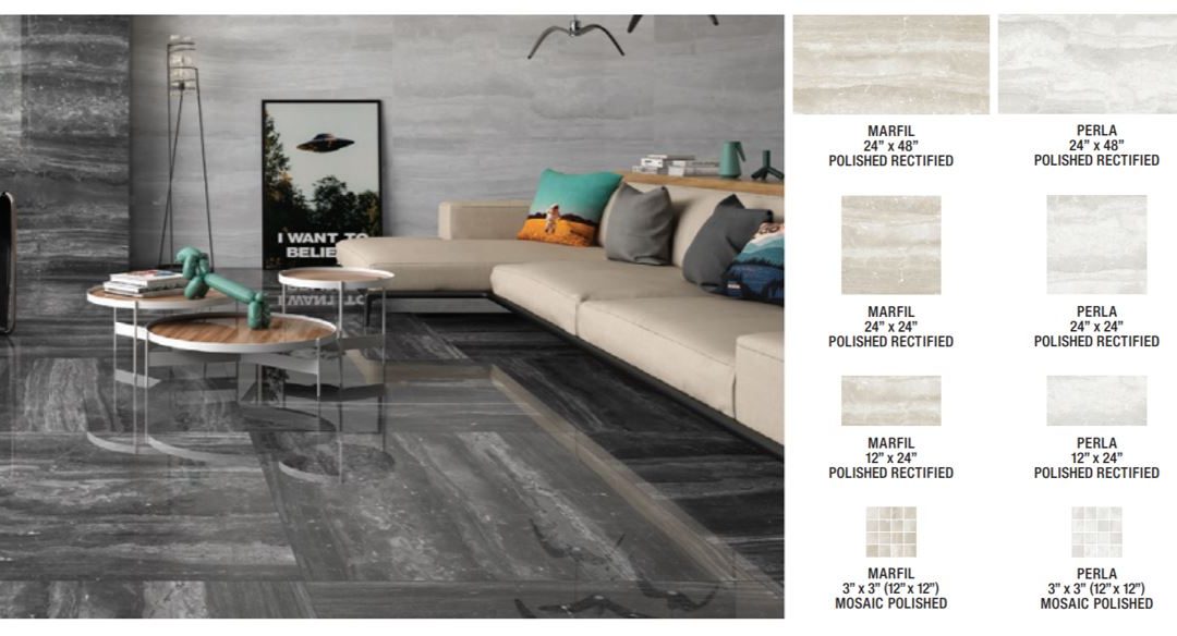 Céramique (mur et plancher), collection Eyre